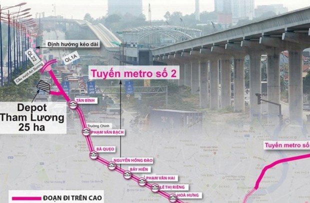 Hô Chi Minh-Ville débutera la construction de la ligne de métro N°2 en 2022